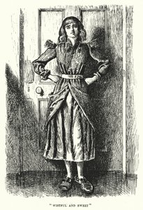 Illustrasjon for Trilby av George du Maurier (gravering) av George (after) Du Maurier