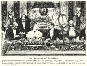 Punch tegneserie: The Business of Pleasure (gravering) av George (after) Du Maurier