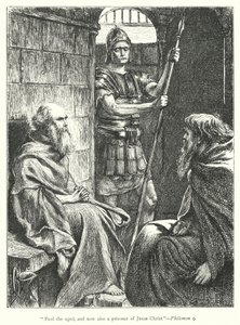 St Paul i fengsel (gravering) av George (after) Du Maurier