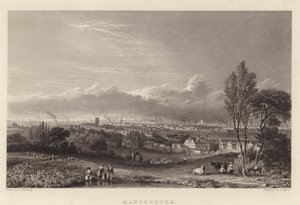 Manchester (engraving) av George (after) Pickering