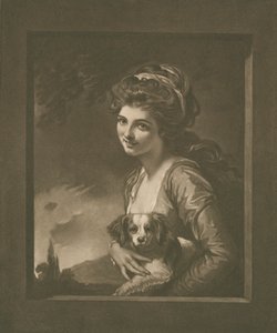 Lady Hamilton som "Nature" (litho)