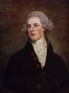 William Pitt den yngre , engelsk Tory-politiker og statsminister (farge litho)