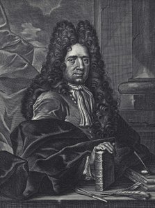 Portrett av George Shelley Engelsk kalligraf fra 1700-tallet, gravering av George Bickham. av George (c.1706–71) Bickham