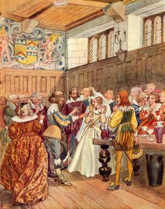 Lochinvar (fargelitografi) av George 9th Earl of Carlisle Howard