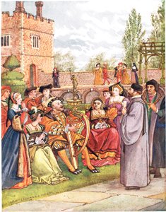 The Kings Ballad, illustrasjon fra 'A Picture Song Book', 1910 av George, 9th Earl of Carlisle Howard