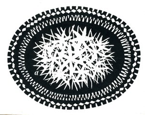 Elliptisk design (skrapebrett) av George Adamson