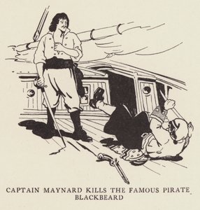 Kaptein Maynard dreper den berømte piraten Blackbeard