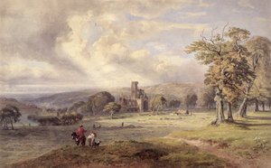 Utsikt over Kirkstall Abbey, Leeds