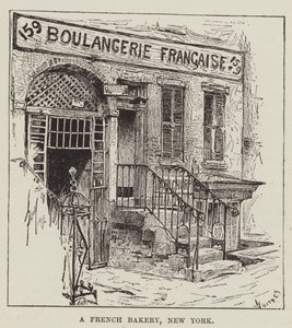 Et fransk bakeri, New York av George Augustus Sala