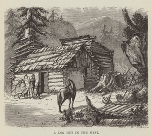 En tømmerhytte i vest av George Augustus Sala