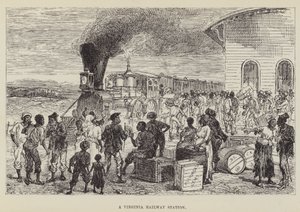 En Virginia jernbanestasjon av George Augustus Sala
