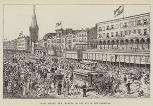 Canal Street, New Orleans, på kvelden for karnevalet av George Augustus Sala
