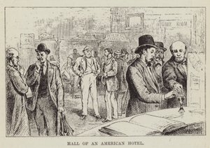 Hall på et amerikansk hotell av George Augustus Sala