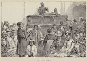 I en svart kirke (gravering) av George Augustus Sala