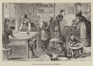 Lage Thanksgiving Pudding av George Augustus Sala