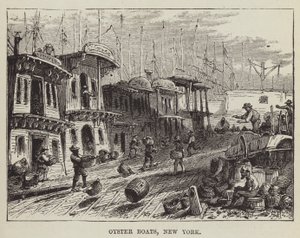 Oyster Boats, New York av George Augustus Sala