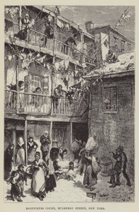 Ragpickers Court, Mulberry Street, New York av George Augustus Sala