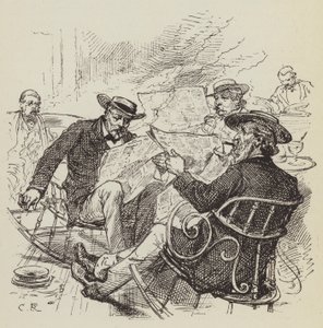 Leser papirene, gyngestoler av George Augustus Sala
