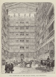 Courtyard of the Palace Hotel, San Francisco av George Augustus Sala