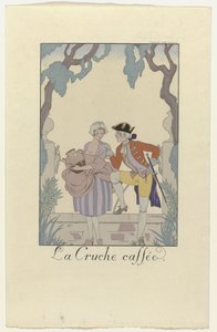 Falbalas og Fanfreluches for 1925: La Cruche caffée av George Barbier