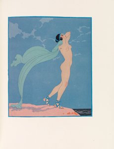 Illustrasjon for Les Chansons de Bilitis The Songs of Bilitis av Pierre Louÿs, 1922.