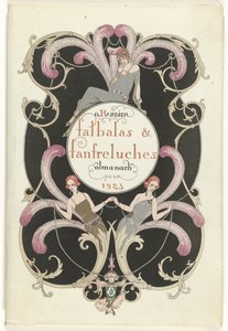The Fashion Magazine som frister Falbalas og Fanfreluches, Almanac of Present, Past & Future Modes for 1923, 2. år av George Barbier