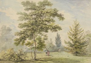 Akasietreet - figurer i en park av George Barret