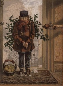 Juletid (trykk) av George Baxter