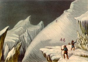 Scene i bestigningen av Mont Blanc, c1853, 1946.