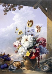 The Gardeners Shed, etter et maleri av J. Bartholomew, 1856 (trykk i oljefarger)