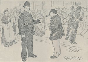 Politiet og folket, 1920 av George Belcher
