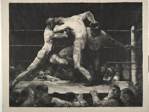 En hjort på Sharkey's av George Bellows
