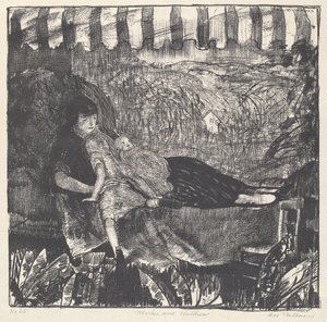 Mor og barn av George Bellows