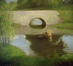 Central Park (olje på lerret) av George Benjamin Luks