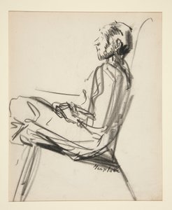 Sittende mann av George Benjamin Luks