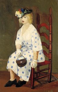 Den prikkede kjolen, 1927. av George Benjamin Luks