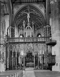 St Chads romersk-katolske katedral, Birmingham, West Midlands, c1940-1960-tallet.