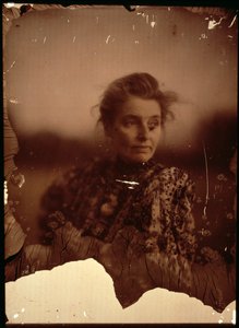 Portrettfotografi av Beatrice Webb (1858-1943) (autokromt bilde) (se også 2900) av George Bernard Shaw