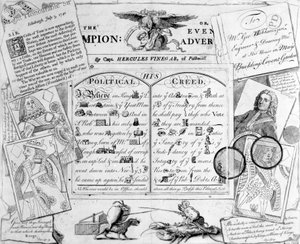 Mesteren, eller kveldsannonsøren av Capt. Hercules Vinegar fra Pall Mall, 1744