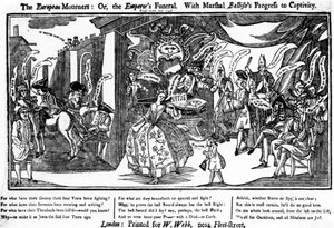 De europeiske sørgende, eller keiserens begravelse med Belleisles fremgang til fangenskap, 1745