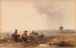 Sigøynerleir, Holland, 1800-tallet.