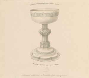 Teddesley Park - Chalice: penntegning, nd [?19th cent] (tegning) av George Buckler