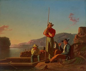 Ved-båten av George Caleb Bingham
