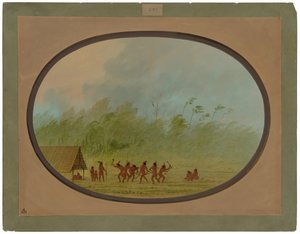 En Connibo-wigwam av George Catlin