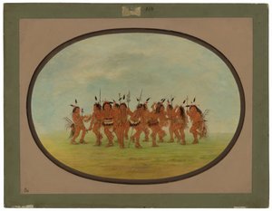 Morsom dans - Sioux av George Catlin