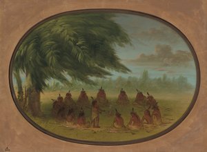 Et indisk råd - Sioux, 18611869. av George Catlin