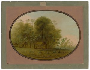 Arowak landsby av George Catlin