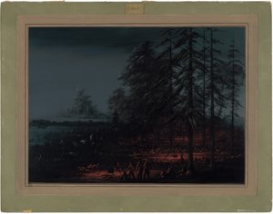 Bivuakk av et Sioux-krigsparti av George Catlin