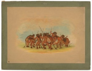 Buffalo Dance - Mandan av George Catlin