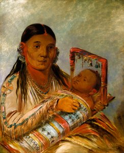Chée-ah-ká-tchée, kone til Nót-to-way av George Catlin